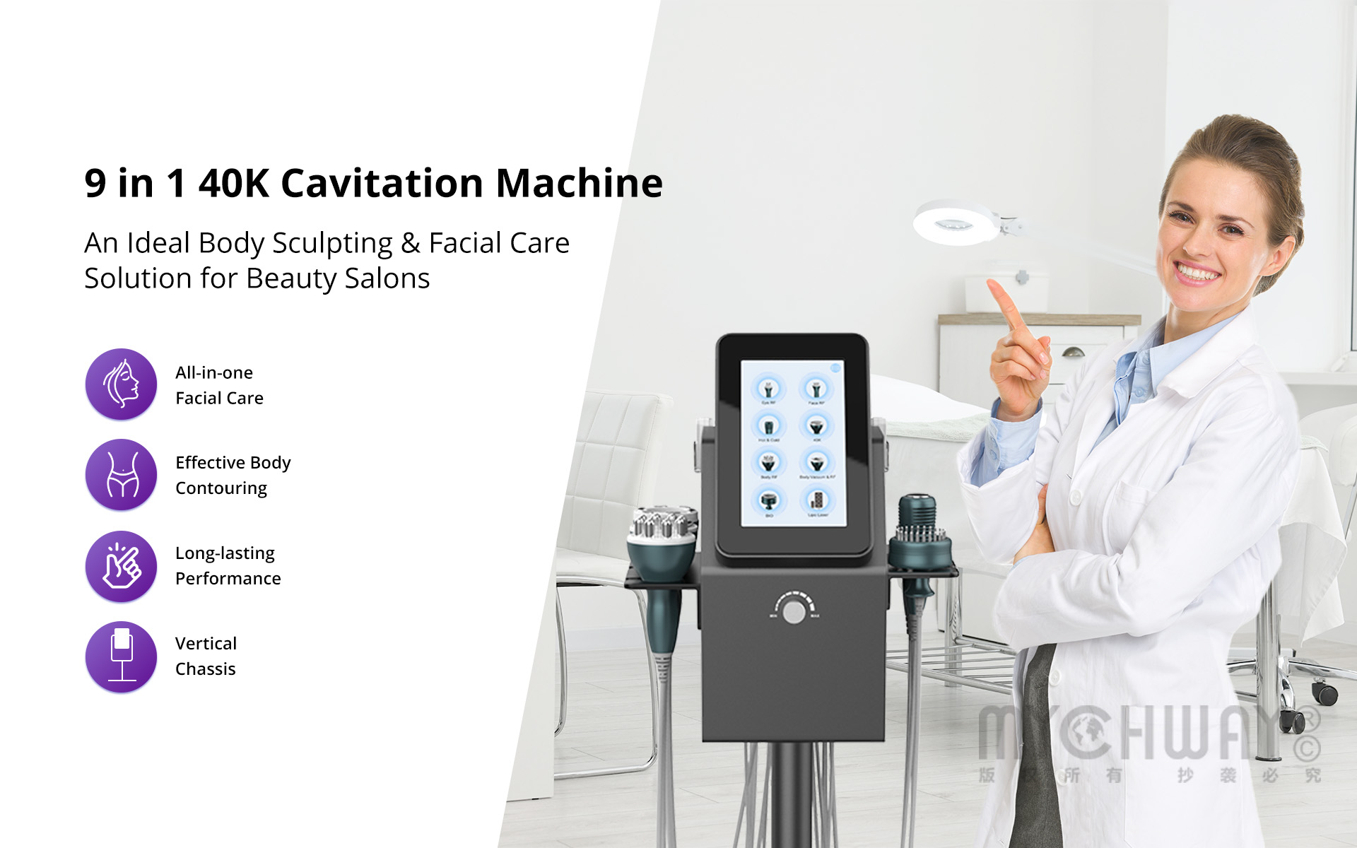 Pro 9-in-1 40k Ultrasonic Cavitation Machine